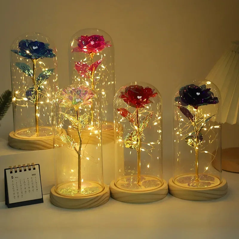 Eternal Rose Everlasting Flower Dome LED